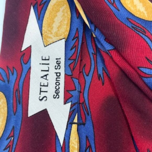 Grateful Dead Necktie‎ Stealie Second Set Silk Tie USA Made - Picture 4 of 8